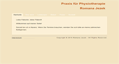 Desktop Screenshot of physio-jezek.at