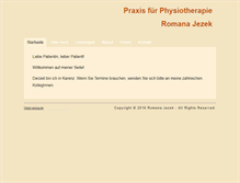Tablet Screenshot of physio-jezek.at